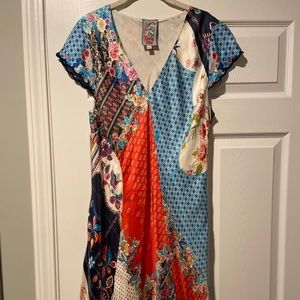 Beautiful Silk Johnny Was Dress.